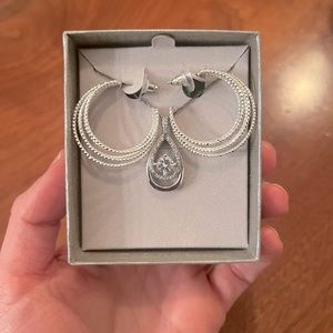 Zales earrings and necklace pair
